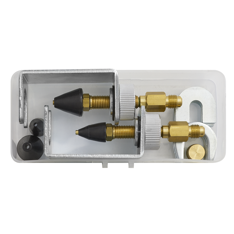Sealey VSAC135 13pc Air Conditioning Pressure Test Connector Kit
