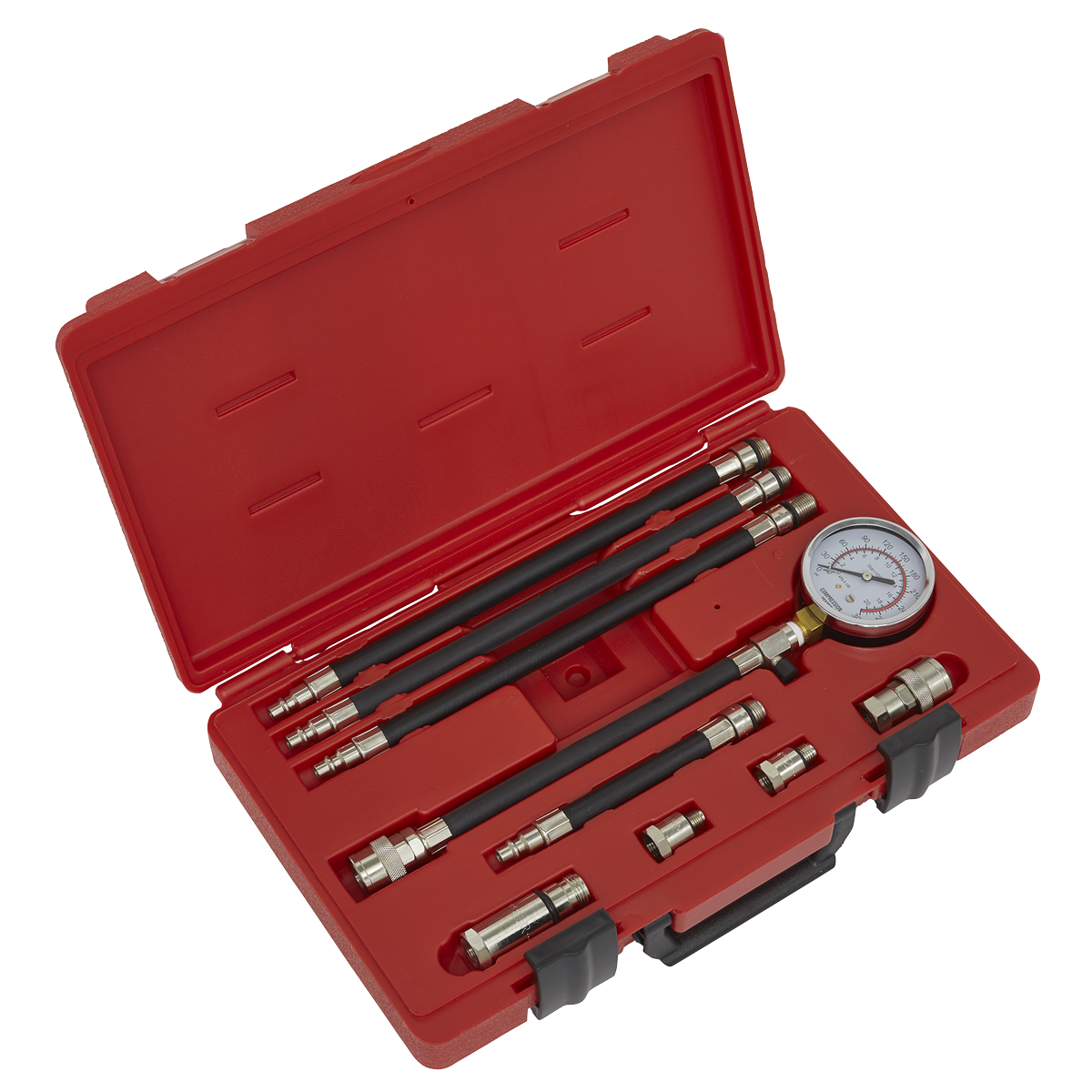 Sealey VSE206 10pc Petrol Engine Compression Test Kit