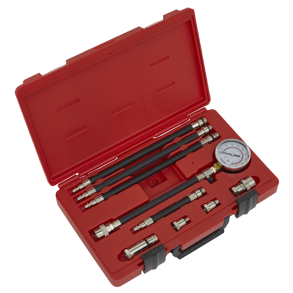 Sealey VSE206 10pc Petrol Engine Compression Test Kit