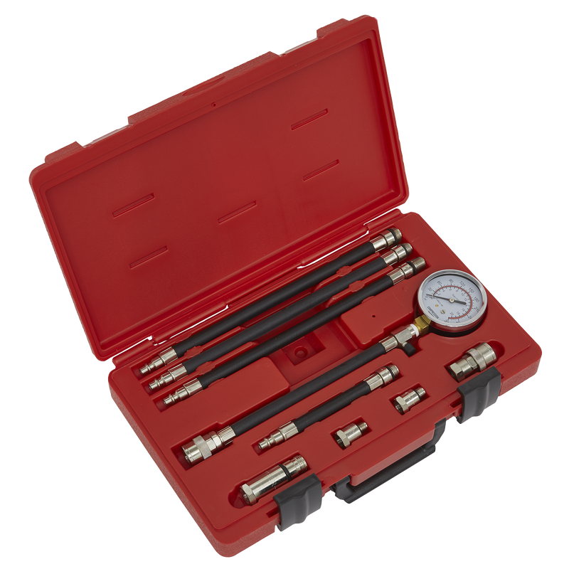 Sealey VSE206 10pc Petrol Engine Compression Test Kit