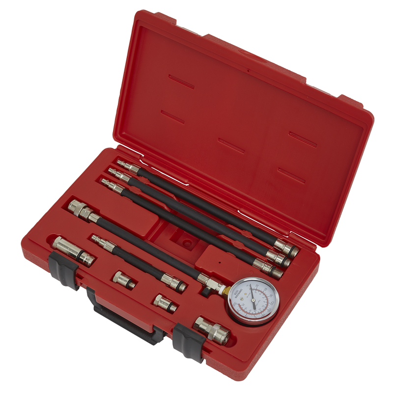 Sealey VSE206 10pc Petrol Engine Compression Test Kit