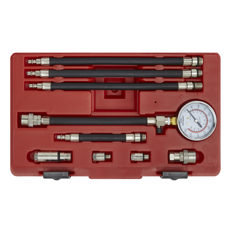 Sealey VSE206 10pc Petrol Engine Compression Test Kit