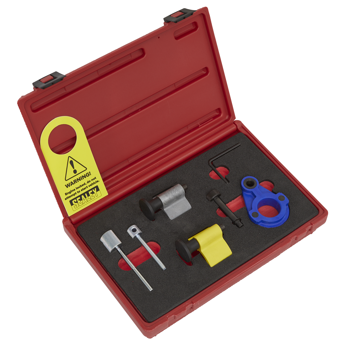Sealey VSE2092 Diesel Engine Timing Tool Kit 1.2D, 1.4D, 1.6D, 2.0D - for VAG, Ford & Mitsubishi - Belt Drive
