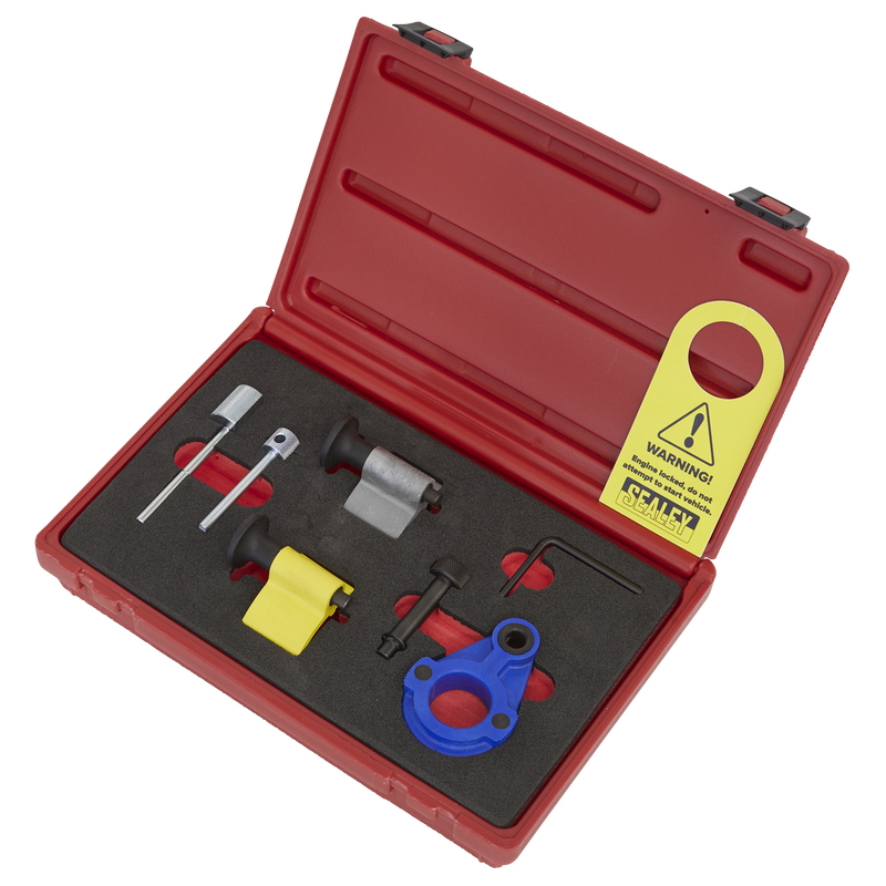 Sealey VSE2092 Diesel Engine Timing Tool Kit 1.2D, 1.4D, 1.6D, 2.0D - for VAG, Ford & Mitsubishi - Belt Drive