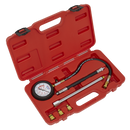 Sealey VSE300D 6pc Petrol Engine Compression Tester - Deluxe Kit