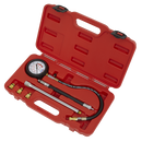 Sealey VSE300D 6pc Petrol Engine Compression Tester - Deluxe Kit