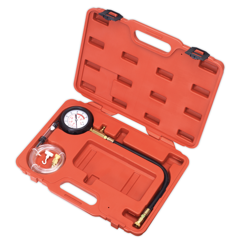 Sealey VSE3157 Diesel Compression Gauge, Hose & TDC Base Kit