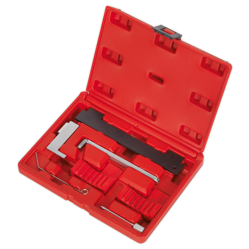Sealey VSE5006 Petrol Engine Timing Tool Kit - for Alfa Romeo, Fiat, GM, Saab, Chevrolet - 1.4, 1.6, 1.8 Twinport - Belt Drive