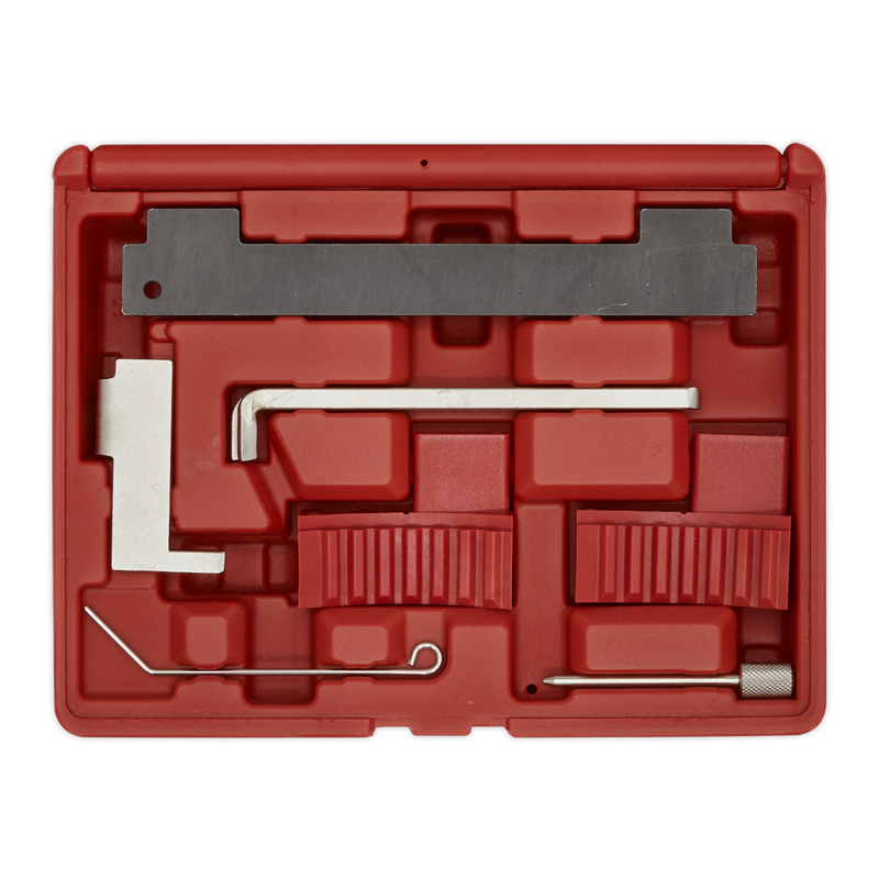 Sealey VSE5006 Petrol Engine Timing Tool Kit - for Alfa Romeo, Fiat, GM, Saab, Chevrolet - 1.4, 1.6, 1.8 Twinport - Belt Drive