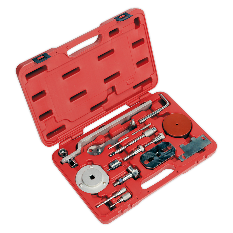 Sealey VSE5036 Diesel Engine Timing Tool Kit for Fiat, Ford, Iveco, PSA - 2.2D, 2.3D, 3.0D - Belt/Chain Drive
