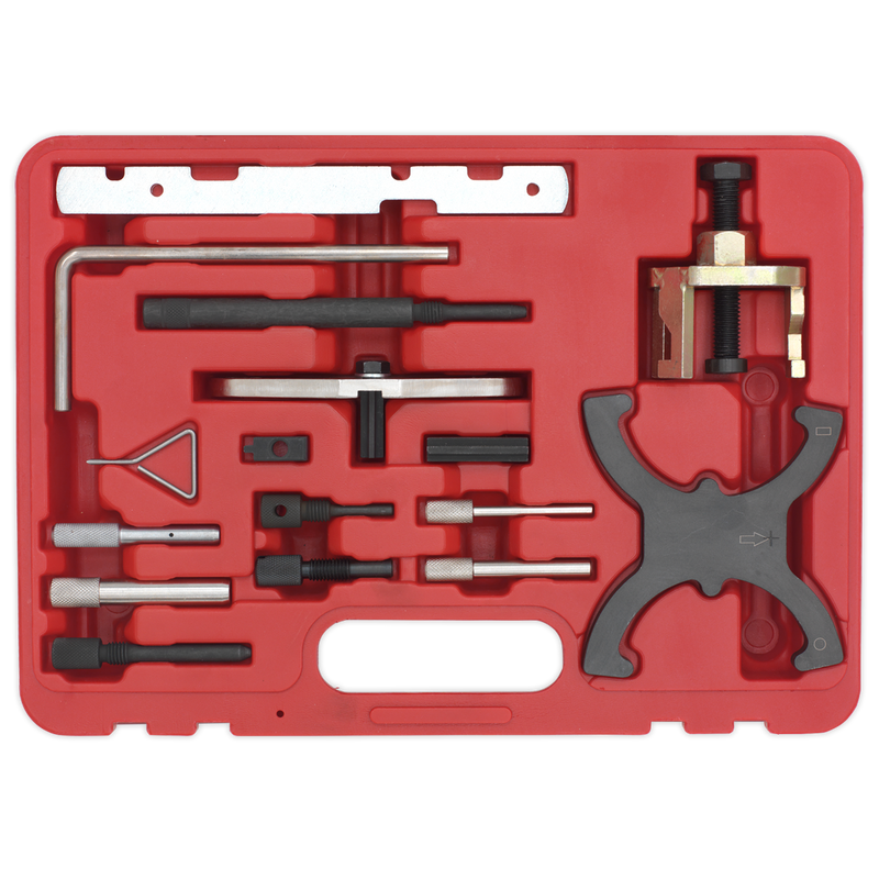 Sealey VSE5042A Diesel/Petrol Engine Timing Tool Combination Kit - for Ford, PSA - Belt/Chain Drive