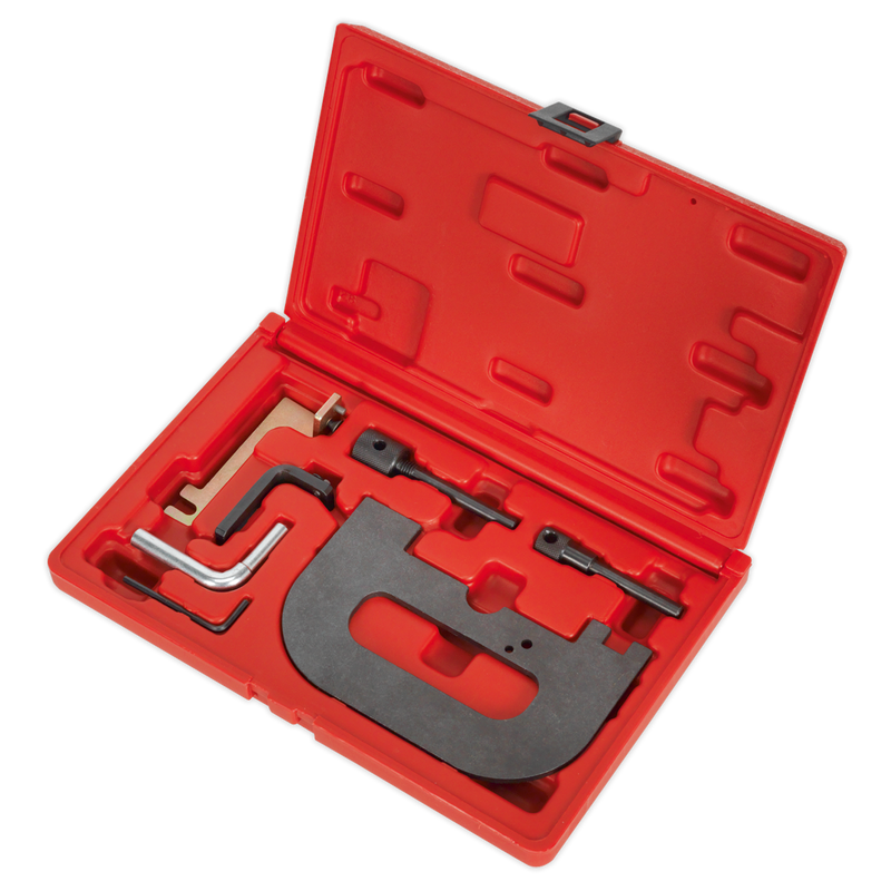 Sealey VSE5071A Petrol Engine Timing Tool Kit - for Renault, Nissan, GM, Dacia 1.4, 1.6, 1.8, 2.0 K4J/K4M/F4P/F4R(t) - Belt Drive