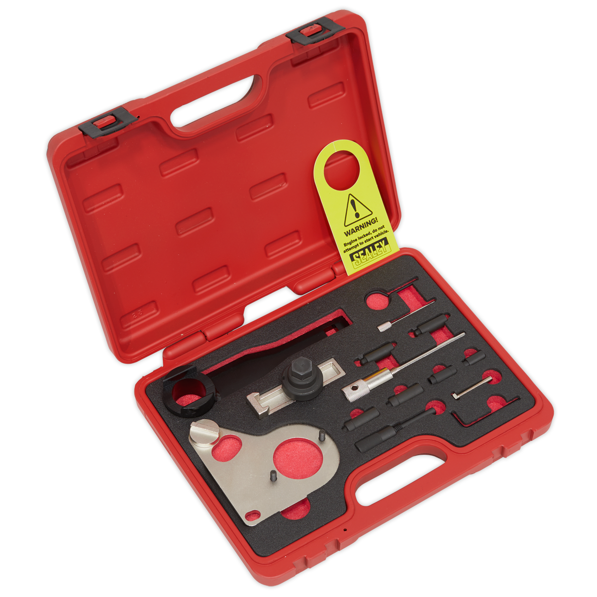 Sealey VSE5086A Diesel Engine Timing Tool Kit - for Renault, Mercedes, Nissan, GM 1.6D, 2.0, 2.3 dCi/CDTi - Chain Drive