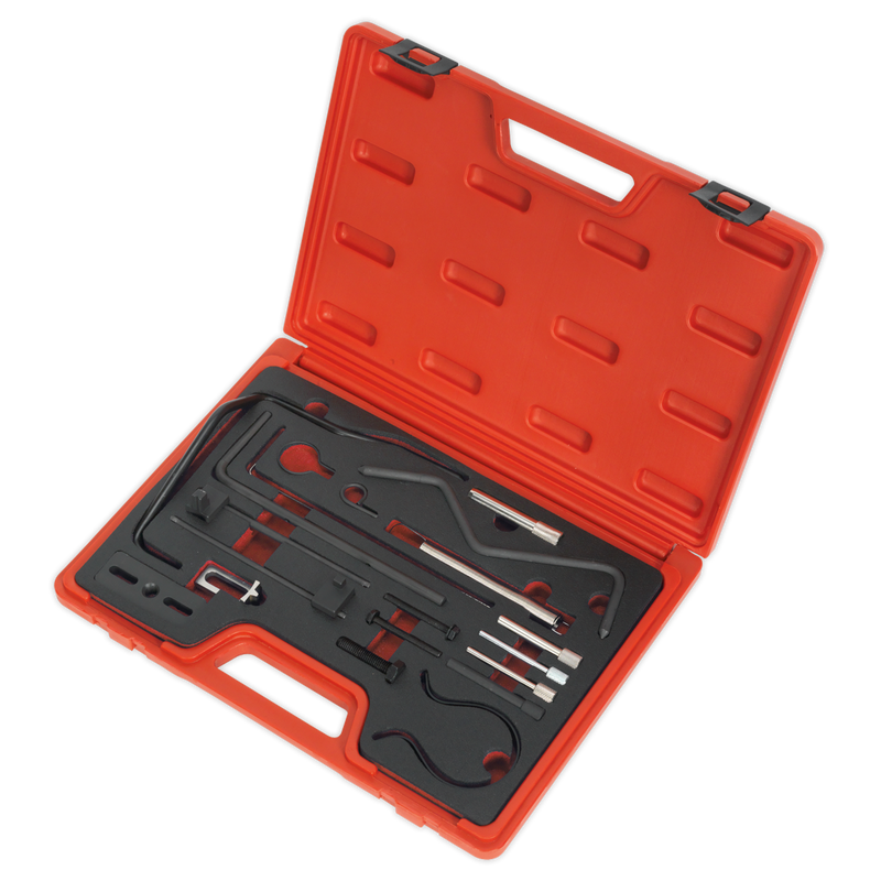 Sealey VSE5930 Diesel Engine Timing Tool Kit - for 1.4D, 1.5D, 1.6D, 2.0D, 2.2D TDCi-HDi, Ford/Fiat/Citroen/Peugeot