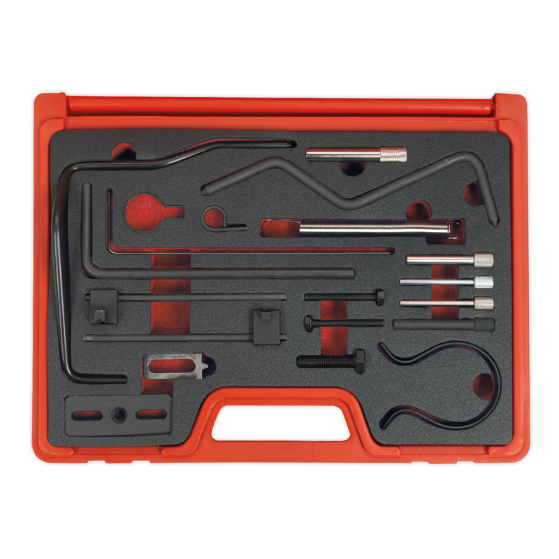 Sealey VSE5930 Diesel Engine Timing Tool Kit - for 1.4D, 1.5D, 1.6D, 2.0D, 2.2D TDCi-HDi, Ford/Fiat/Citroen/Peugeot