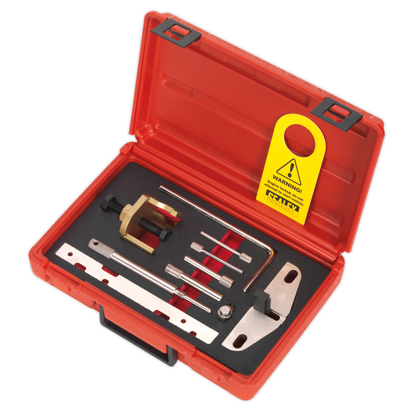Sealey VSE5941 Diesel Engine Timing Tool Kit - for Ford, Mazda, PSA 1.4, 1.5, 1.6, 1.8, 2.0 TDCi/HDi - Belt Drive