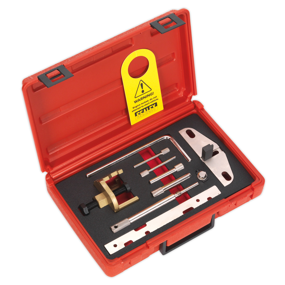 Sealey VSE5941 Diesel Engine Timing Tool Kit - for Ford, Mazda, PSA 1.4, 1.5, 1.6, 1.8, 2.0 TDCi/HDi - Belt Drive