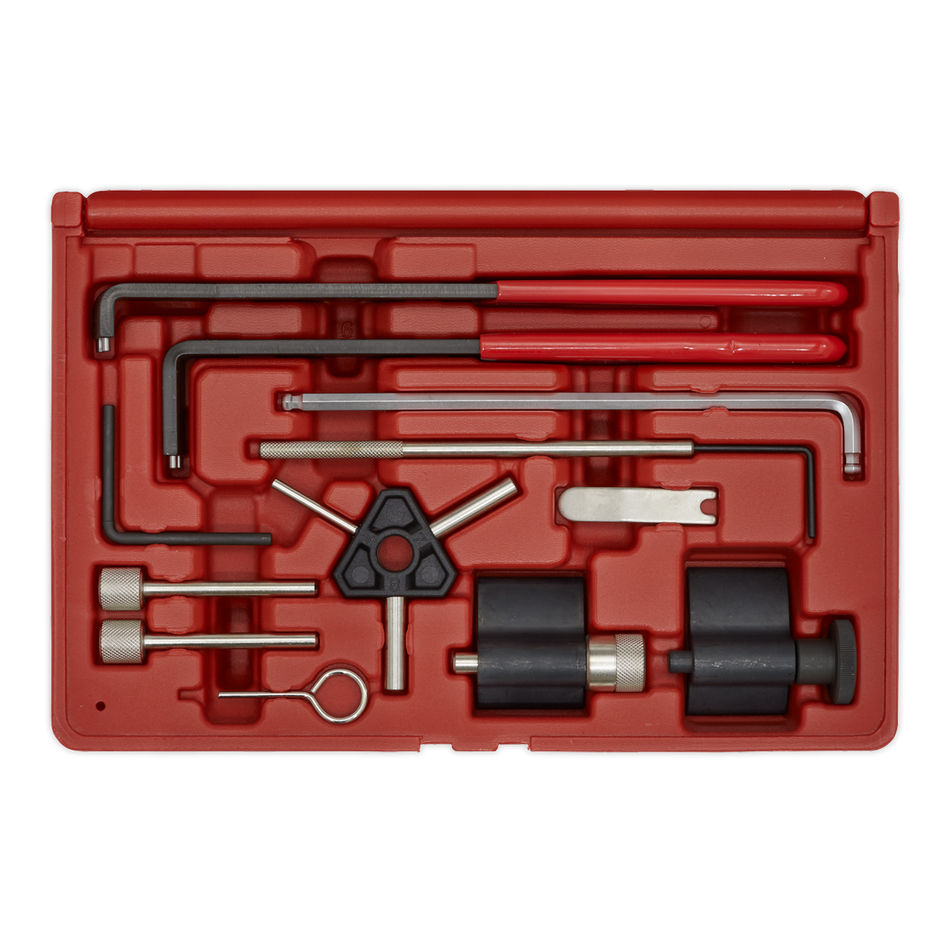 Sealey VSE5951 Diesel Engine Timing Tool Kit - for VAG, Dodge, Ford, Mitsubishi - 1.2D, 1.4D, 1.6D, 1.9D, 2.0D - Belt Drive