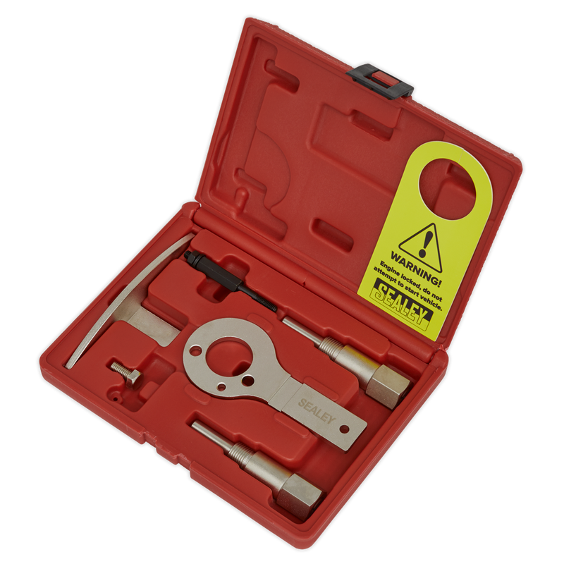 Sealey VSE5961 Diesel Engine Timing Tool Kit - for Alfa Romeo, Fiat, Lancia - 1.6D, 1.9D, 2.0D, 2.4D - Belt Drive