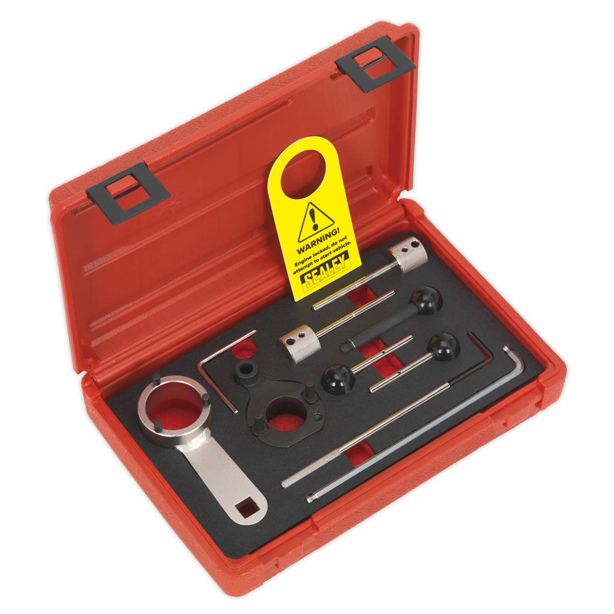 Sealey VSE6281 Timing Tool Kit - for VAG 1.4D, 1.6D, 2.0D Common Rail - Belt Drive