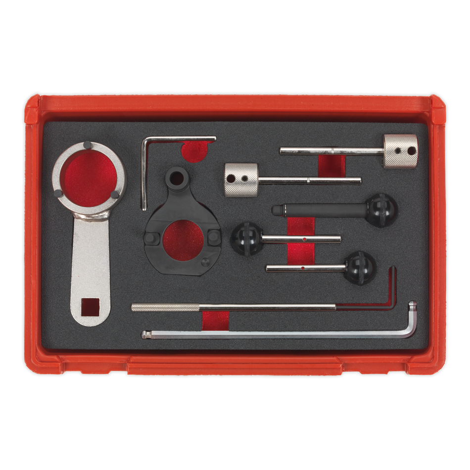 Sealey VSE6281 Timing Tool Kit - for VAG 1.4D, 1.6D, 2.0D Common Rail - Belt Drive