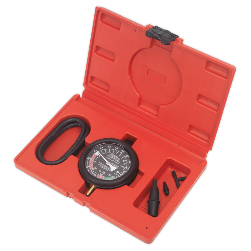 Sealey VSE952 Vacuum & Fuel Pump Pressure Test Gauge Set