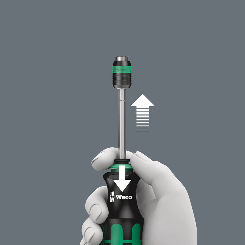 Wera 05073541001 817 R SB Bitholding screwdriver with Rapidaptor quick-release chuck, 1/4" x 133 mm
