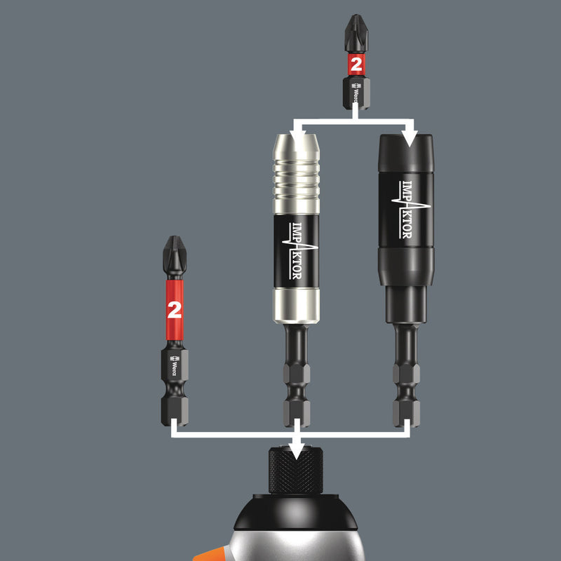 Wera 05073971001 868/4 IMP DC SB Impaktor Square-Plus bits,