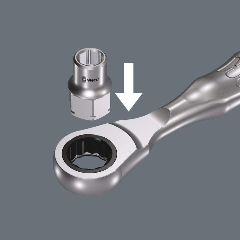 Wera 05003670001 8790 FA Zyklop socket with 1/4" and Hexagon 11 drive, 7 mm