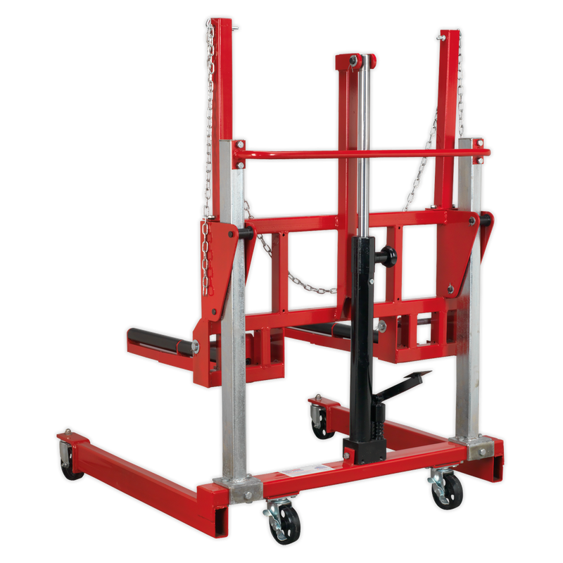 Sealey W508T 500kg Wheel Removal Trolley with Adjustable Width
