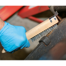 Sealey WB03 Engineer's Wire Brush with Steel Fill & Scraper