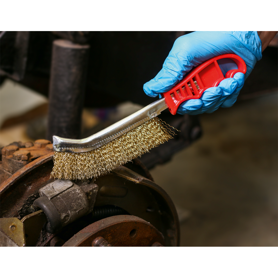 Sealey WB05/R Brassed Steel Wire Brush