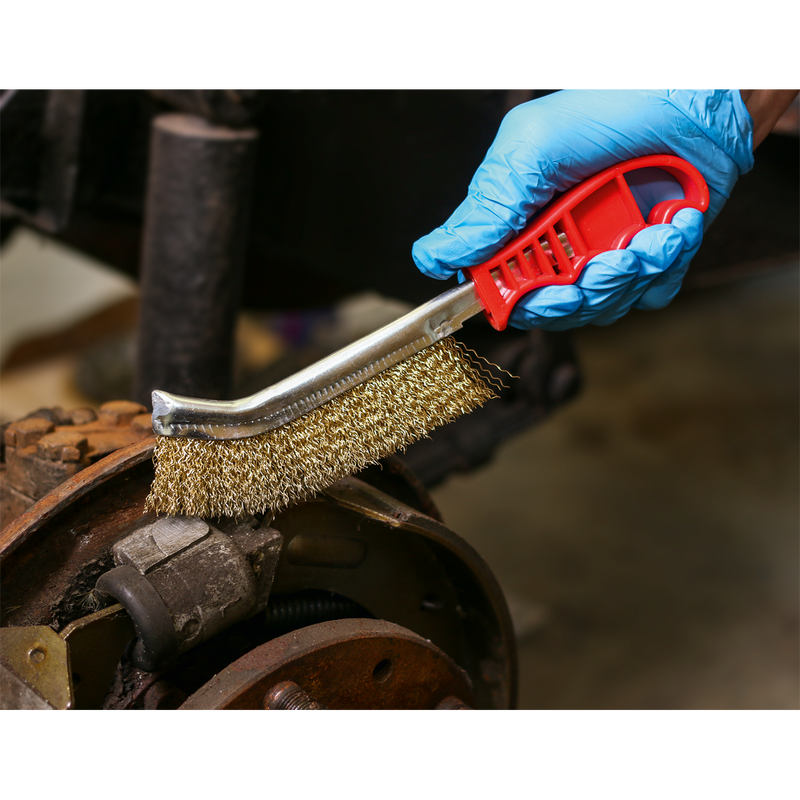 Sealey WB05/R Brassed Steel Wire Brush