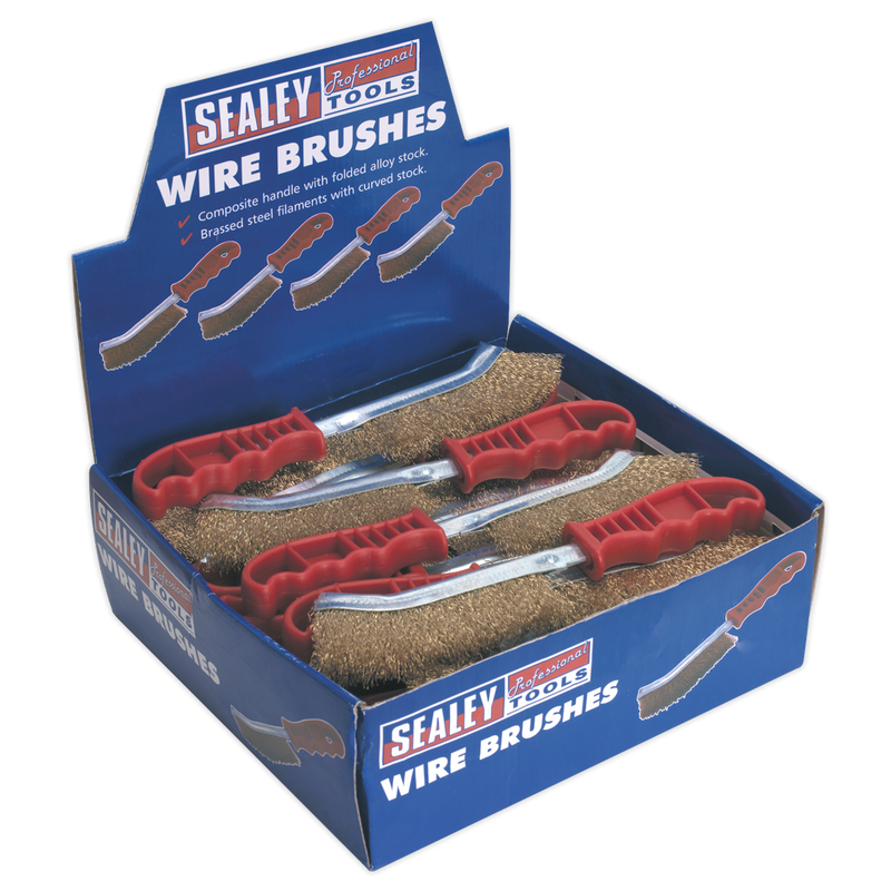 Sealey WB05DB24 General-Purpose Wire Brush - Display Box of 24