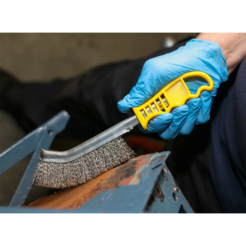 Sealey WB05Y Stainless Steel Wire Brush - Plastic Handle