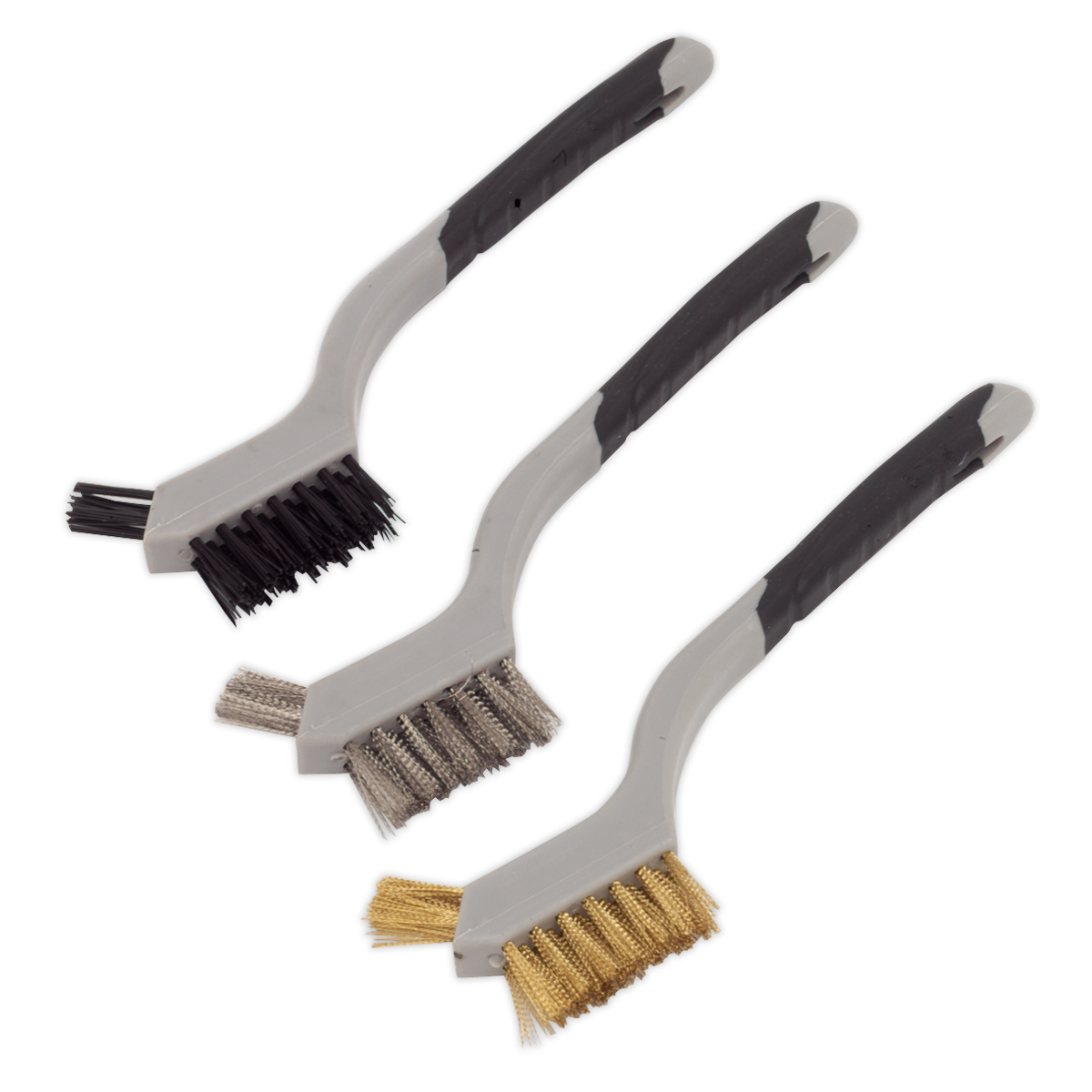 Sealey WB100 3pc Miniature Wire Brush Set