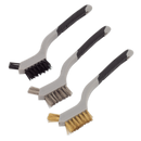 Sealey WB100 3pc Miniature Wire Brush Set
