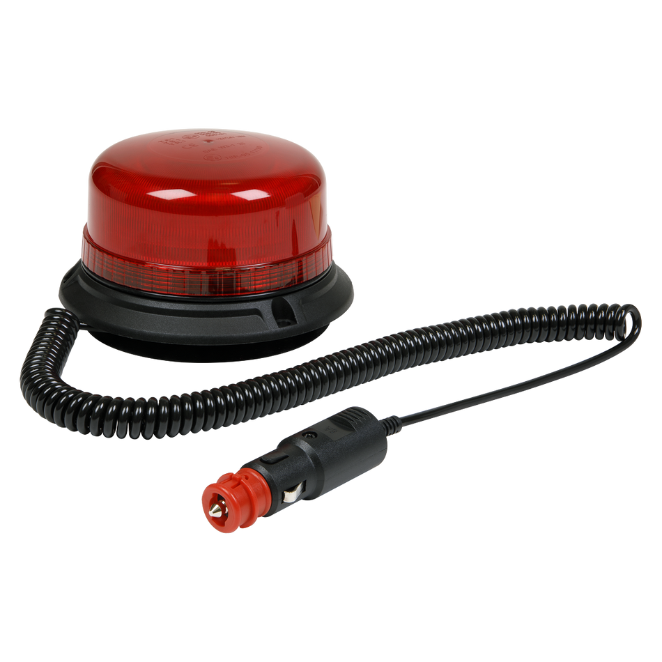Sealey WB954LEDR 12V/24V SMD LED Warning Beacon with Magnetic Fixing - Red