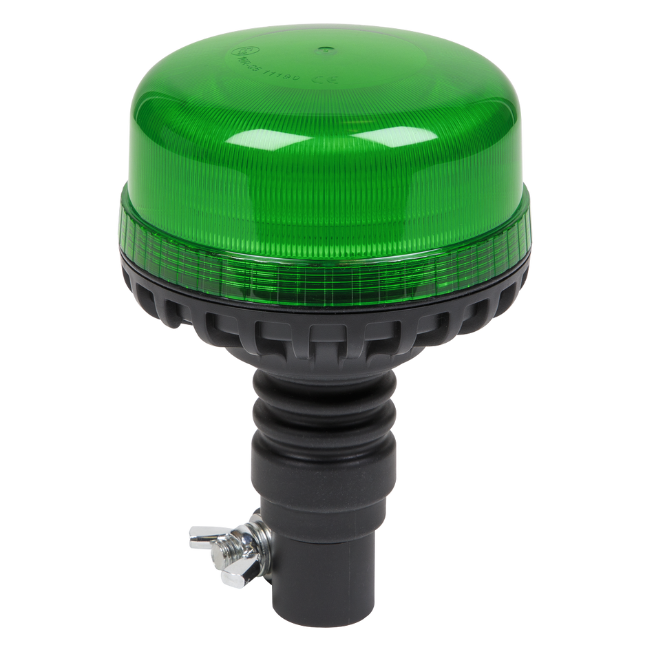 Sealey WB955LEDG 12V/24V SMD LED Warning Beacon with Flexible Spigot Fixing - Green