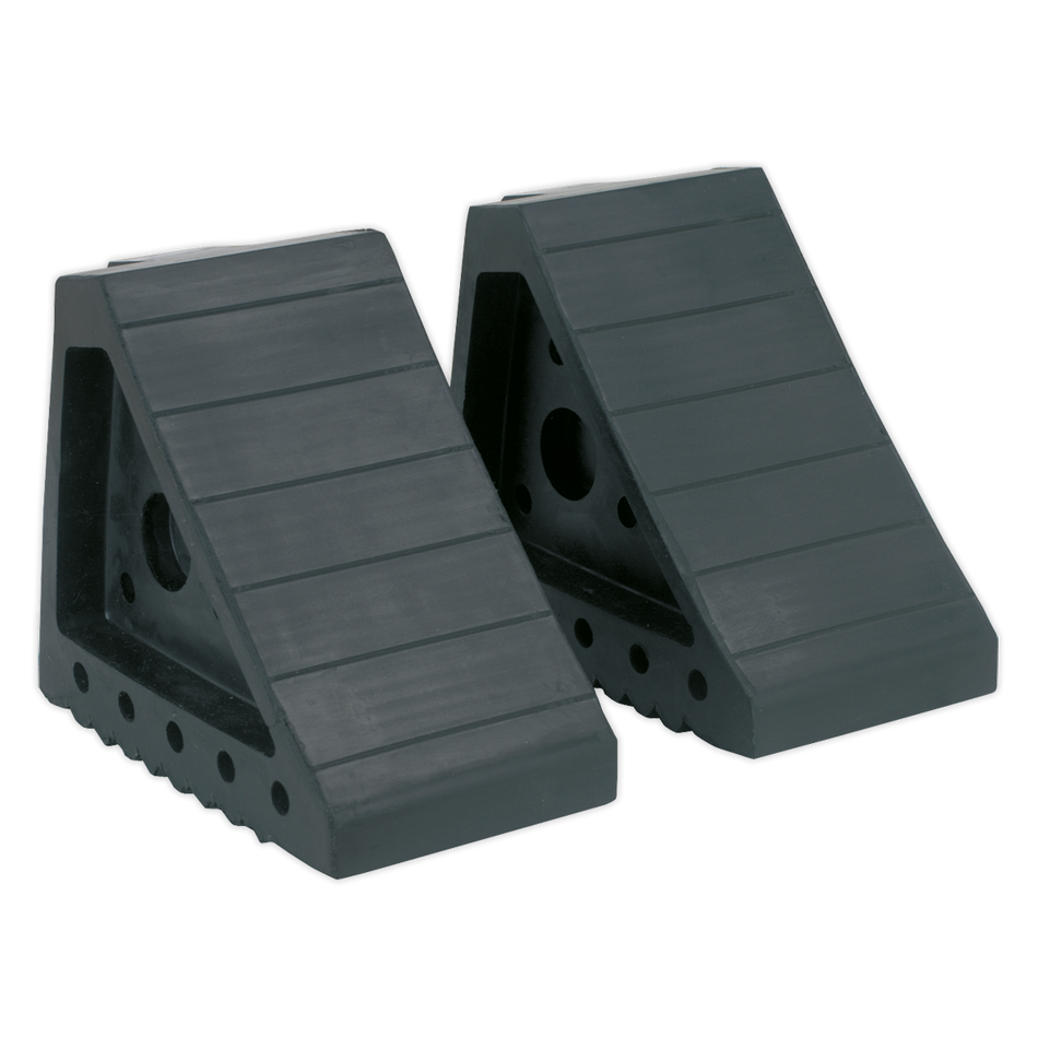 Sealey WC01 Rubber Wheel Chocks 1.8kg - Pair