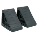Sealey WC01 Rubber Wheel Chocks 1.8kg - Pair