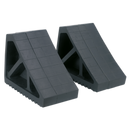 Sealey WC02 Rubber Wheel Chocks - Pair