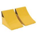 Sealey WC05 Heavy-Duty Steel Wheel Chocks 4kg - Pair