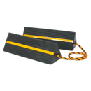 Sealey WC11 Heavy-Duty Rubber Wheel Chocks 8kg - Pair