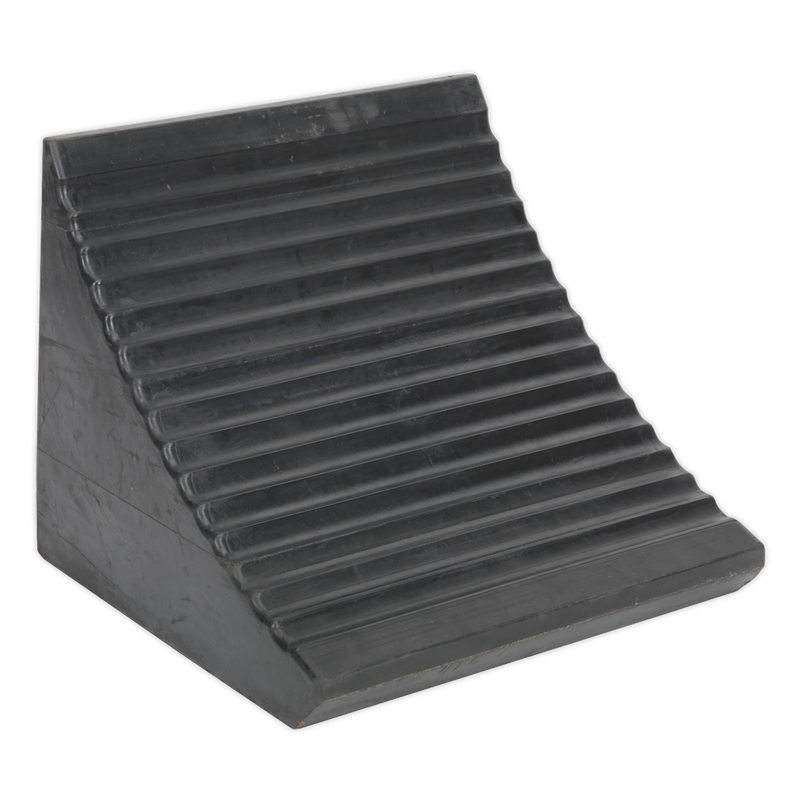 Sealey WC12 Heavy-Duty Rubber Wheel Chock 12kg - Single