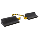 Sealey WC16 Heavy-Duty Rubber Wheel Chocks - Pair