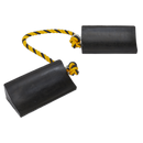 Sealey WC16 Heavy-Duty Rubber Wheel Chocks - Pair