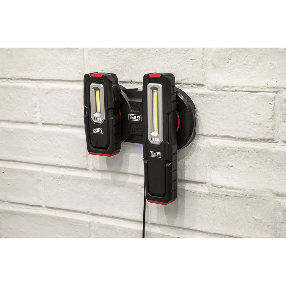 Sealey WCB4 5V DC 2A Double Wireless Charging Base