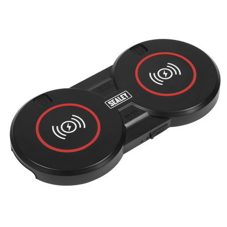 Sealey WCB4 5V DC 2A Double Wireless Charging Base