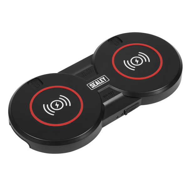 Sealey WCB4 5V DC 2A Double Wireless Charging Base
